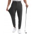 Athletic joggers with zipper pockets lightweight golf relaxed tapered work travel pants
