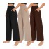 3-pack women's wide-leg high-waist loose athletic casual yoga palazzo pants