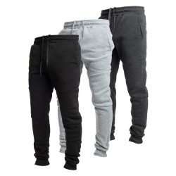 3-pack fleece active tech joggers with zipper pockets
