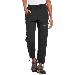 Women's hiking pants quick-dry lightweight waterproof elastic waist all-season work pants