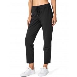 Women's pants with deep pockets 7/8 stretch capri for golf/sports/travel/work