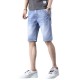 High-end trendy men's denim shorts summer loose straight-leg stretchy casual thin 5-inch mid-length pants High-end trendy men's denim shorts summer loose straight-leg stretchy casual thin 5-inch mid-length pants