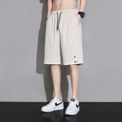 Ice silk shorts men's summer 2025 new quick-dry workwear 5-inch loose casual sport mid-length pants