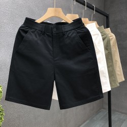 Shorts men's summer 5-inch dress pants Korean street thin casual beach mid-length trendy