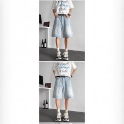 Summer new American shorts men's trendy thin design niche loose oversized sport casual 5-inch
