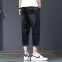 Jeans men's 2025 new spring/fall teen slim skinny stretch straight-leg 7-inch pants