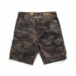 Summer multi-pocket workwear shorts men's street outdoor functional quick-dry straight-leg loose 5-inch