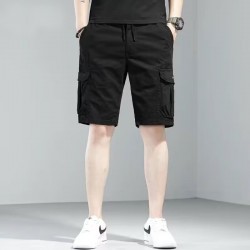 Summer trendy workwear shorts men's ins viral loose casual 5-inch multi-pocket pants