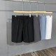 Casual 4/5-inch shorts men's drape summer thin ice silk dress shorts loose straight-leg white Casual 4/5-inch shorts men's drape summer thin ice silk dress shorts loose straight-leg white
