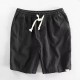 Summer lightweight breathable ramie shorts solid color minimalist elastic drawstring linen-cotton beach loose pants Summer lightweight breathable ramie shorts solid color minimalist elastic drawstring linen-cotton beach loose pants