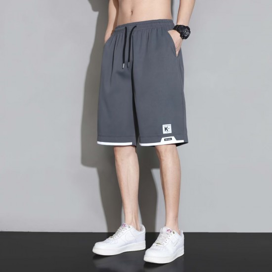 Ice silk shorts men's summer 2025 new quick-dry workwear 5-inch loose casual sport mid-length pants Ice silk shorts men's summer 2025 new quick-dry workwear 5-inch loose casual sport mid-length pants