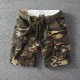 Trendy military green cotton workwear shorts men's 2025 summer Korean street loose multi-pocket 5-inch Trendy military green cotton workwear shorts men's 2025 summer Korean street loose multi-pocket 5-inch